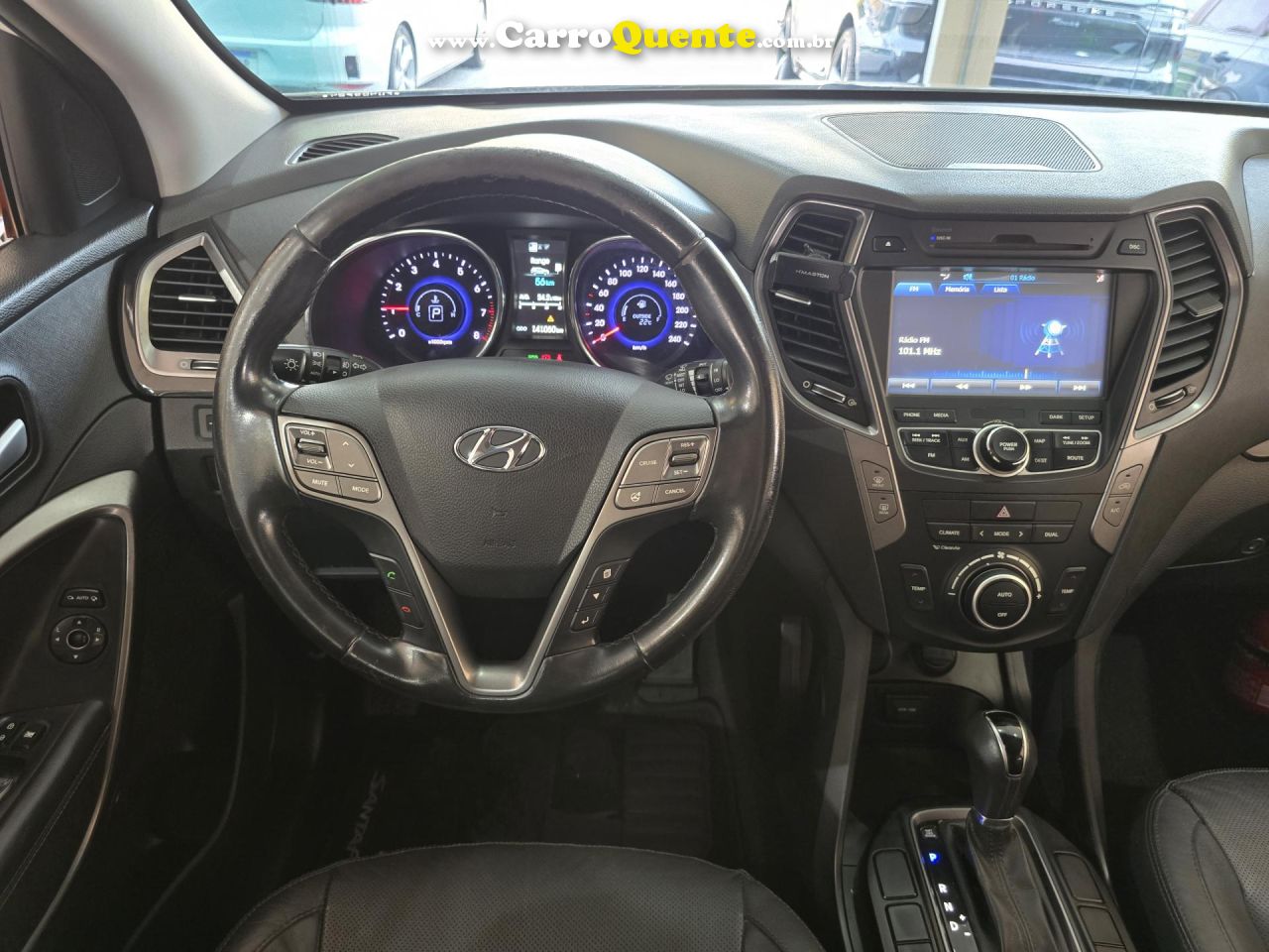 HYUNDAI   SANTA FEGLS 3.3 V6 4X4 TIPTRONIC   BRANCO 2015 3.3 GASOLINA - Loja