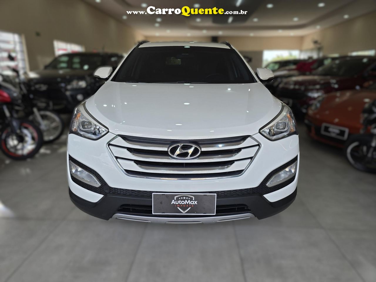 HYUNDAI   SANTA FEGLS 3.3 V6 4X4 TIPTRONIC   BRANCO 2015 3.3 GASOLINA - Loja
