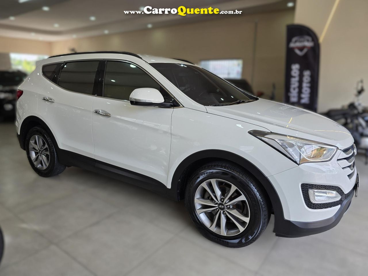 HYUNDAI   SANTA FEGLS 3.3 V6 4X4 TIPTRONIC   BRANCO 2015 3.3 GASOLINA - Loja