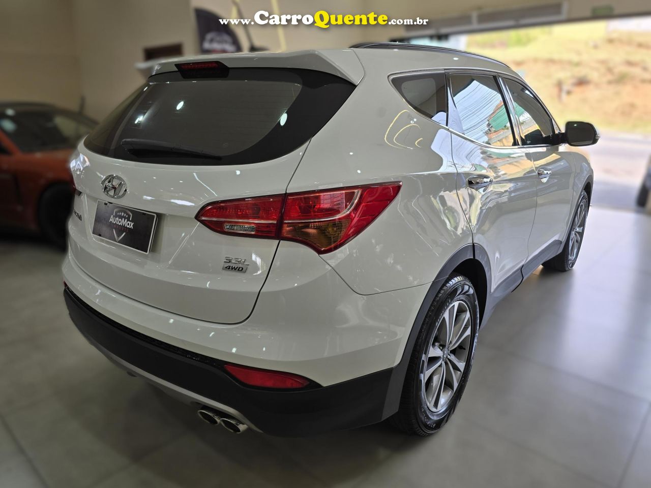 HYUNDAI   SANTA FEGLS 3.3 V6 4X4 TIPTRONIC   BRANCO 2015 3.3 GASOLINA - Loja