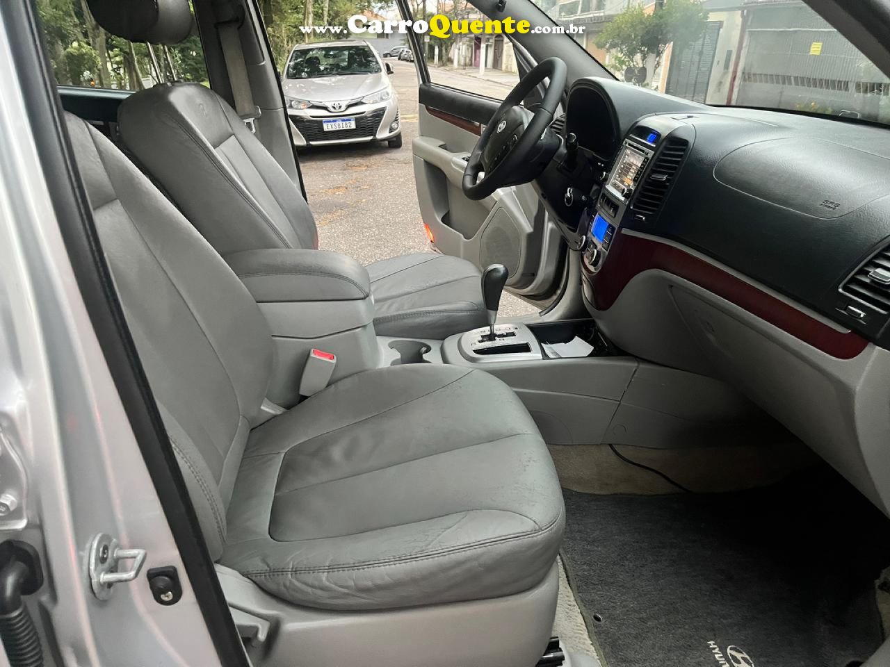 HYUNDAI   SANTA FE GLS 2.7 V6 4X4TIPTRONIC   PRATA 2010 2.7 GASOLINA - Loja