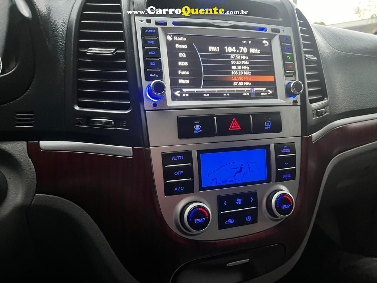 HYUNDAI   SANTA FE GLS 2.7 V6 4X4TIPTRONIC   PRATA 2010 2.7 GASOLINA - Loja