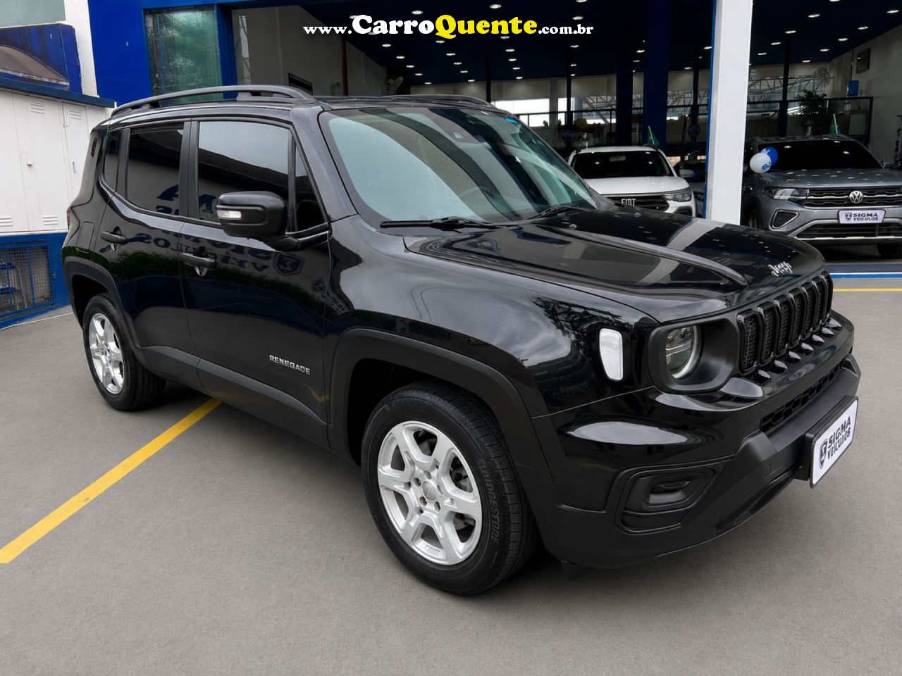 JEEP   RENEGADE SPORT T270 1.3 TB 4X2 FLEX AUT.   PRETO 2022 1.3 FLEX - Loja