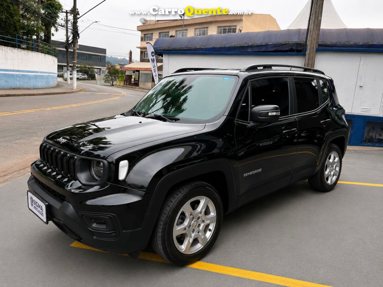 JEEP   RENEGADE SPORT T270 1.3 TB 4X2 FLEX AUT.   PRETO 2022 1.3 FLEX - Loja