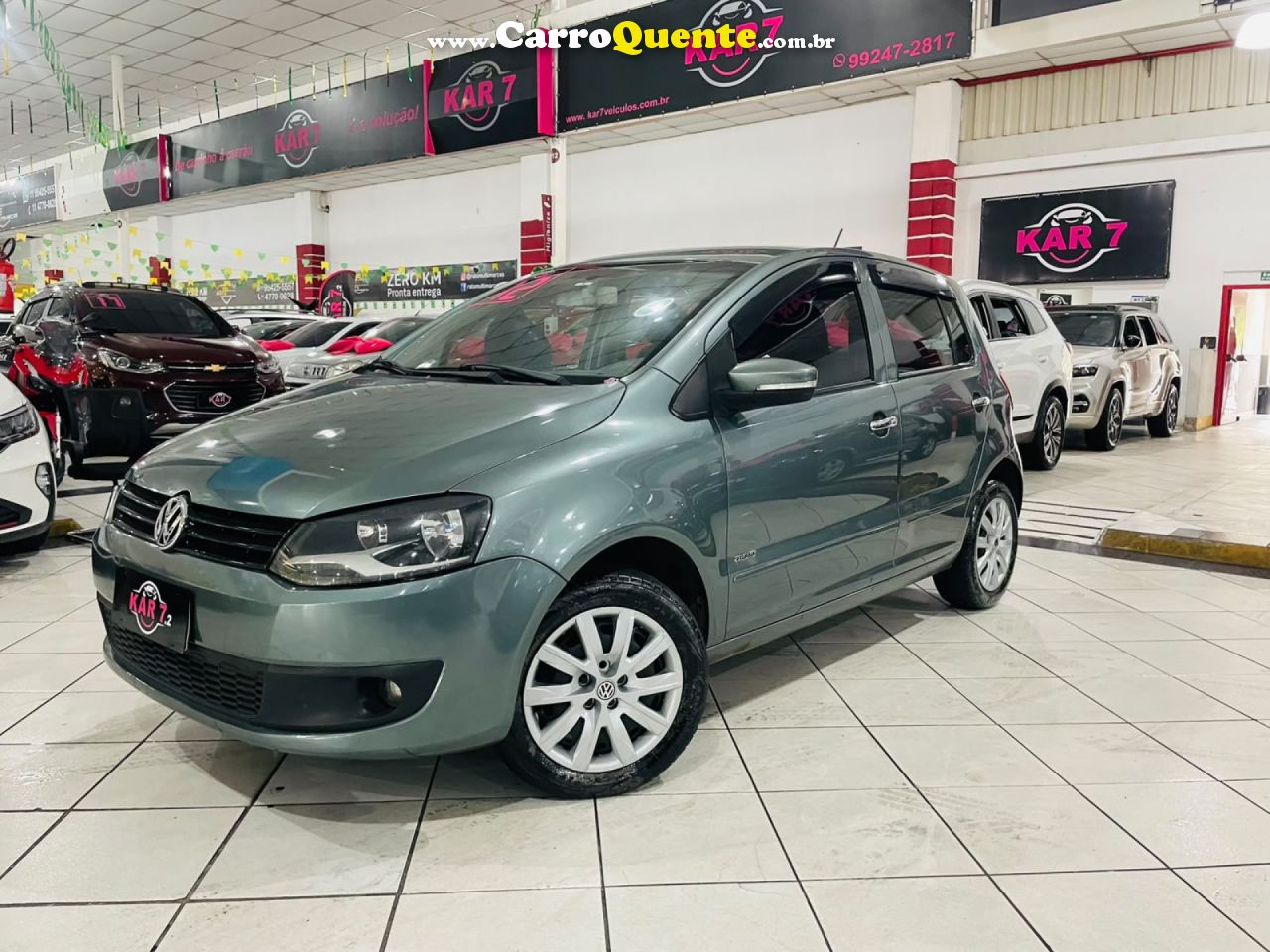 VOLKSWAGEN   FOX 1.6 MI TOTAL FLEX 8V 5P   CINZA 2012 1.6 FLEX - Loja