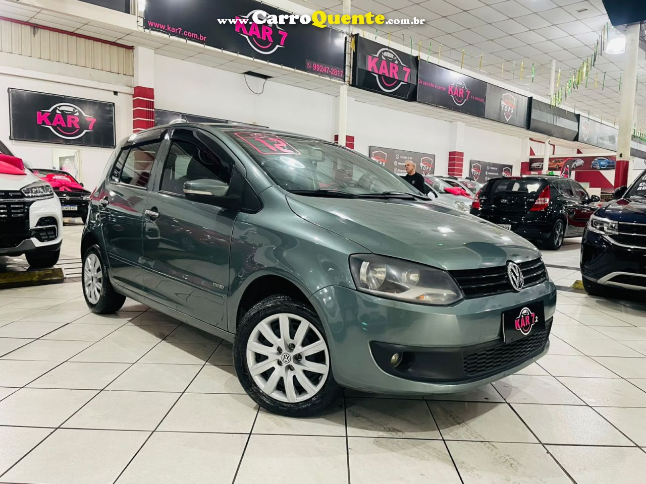 VOLKSWAGEN   FOX 1.6 MI TOTAL FLEX 8V 5P   CINZA 2012 1.6 FLEX - Loja