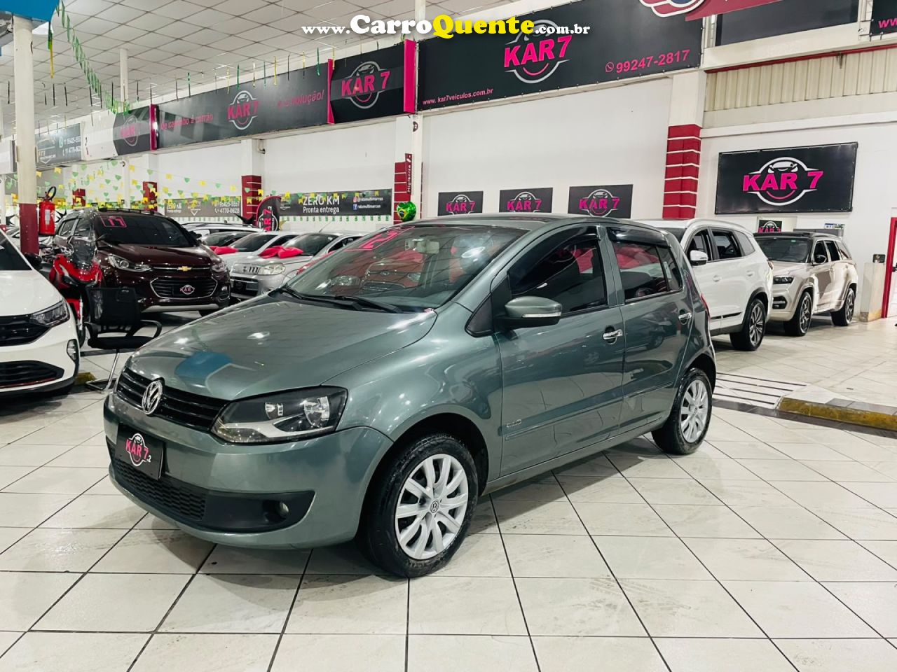 VOLKSWAGEN   FOX 1.6 MI TOTAL FLEX 8V 5P   CINZA 2012 1.6 FLEX - Loja