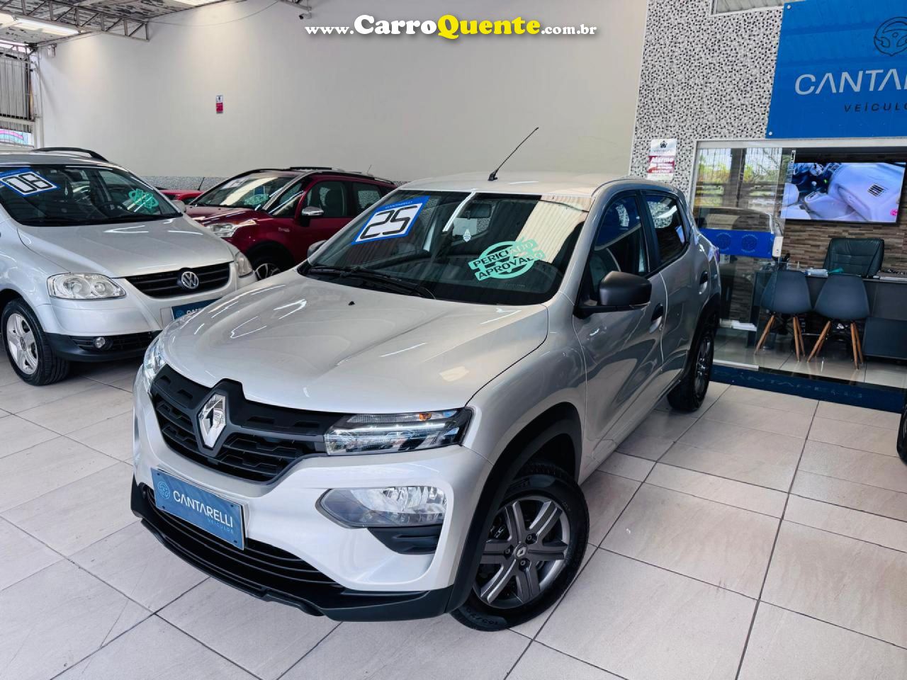 RENAULT   KWID ZEN 1.0 FLEX 12V 5P MEC.   PRATA 2025 1.0 FLEX - Loja