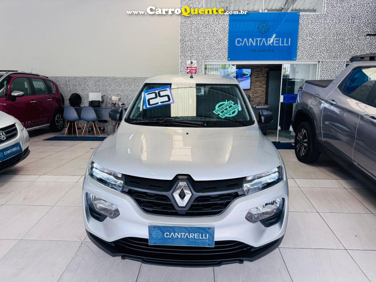 RENAULT   KWID ZEN 1.0 FLEX 12V 5P MEC.   PRATA 2025 1.0 FLEX - Loja