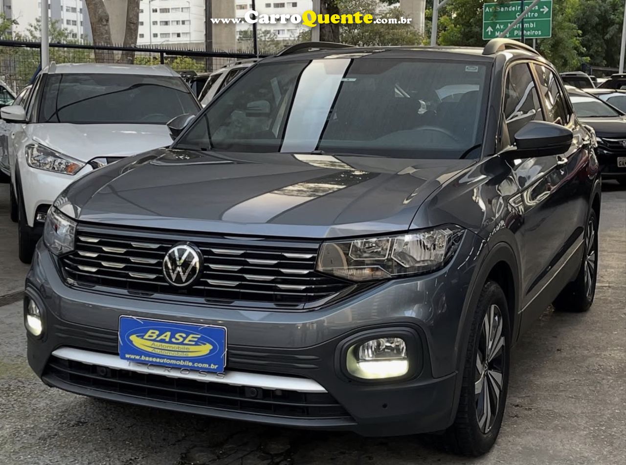 VOLKSWAGEN   T-CROSS COMFOR. 200 TSI 1.0 FLEX 5P AUT.   CINZA 2022 1.0 FLEX - Loja