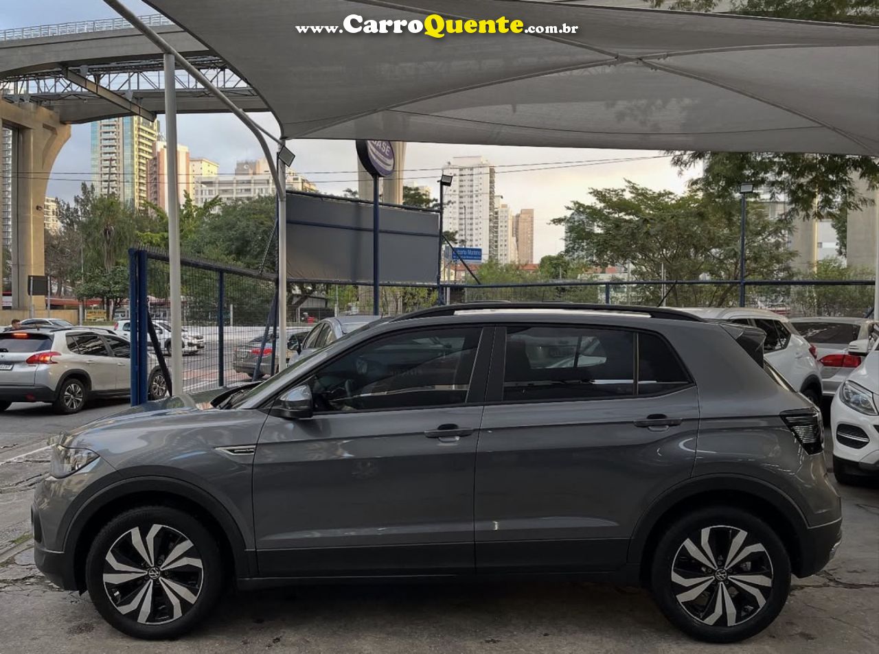 VOLKSWAGEN   T-CROSS COMFOR. 200 TSI 1.0 FLEX 5P AUT.   CINZA 2022 1.0 FLEX - Loja