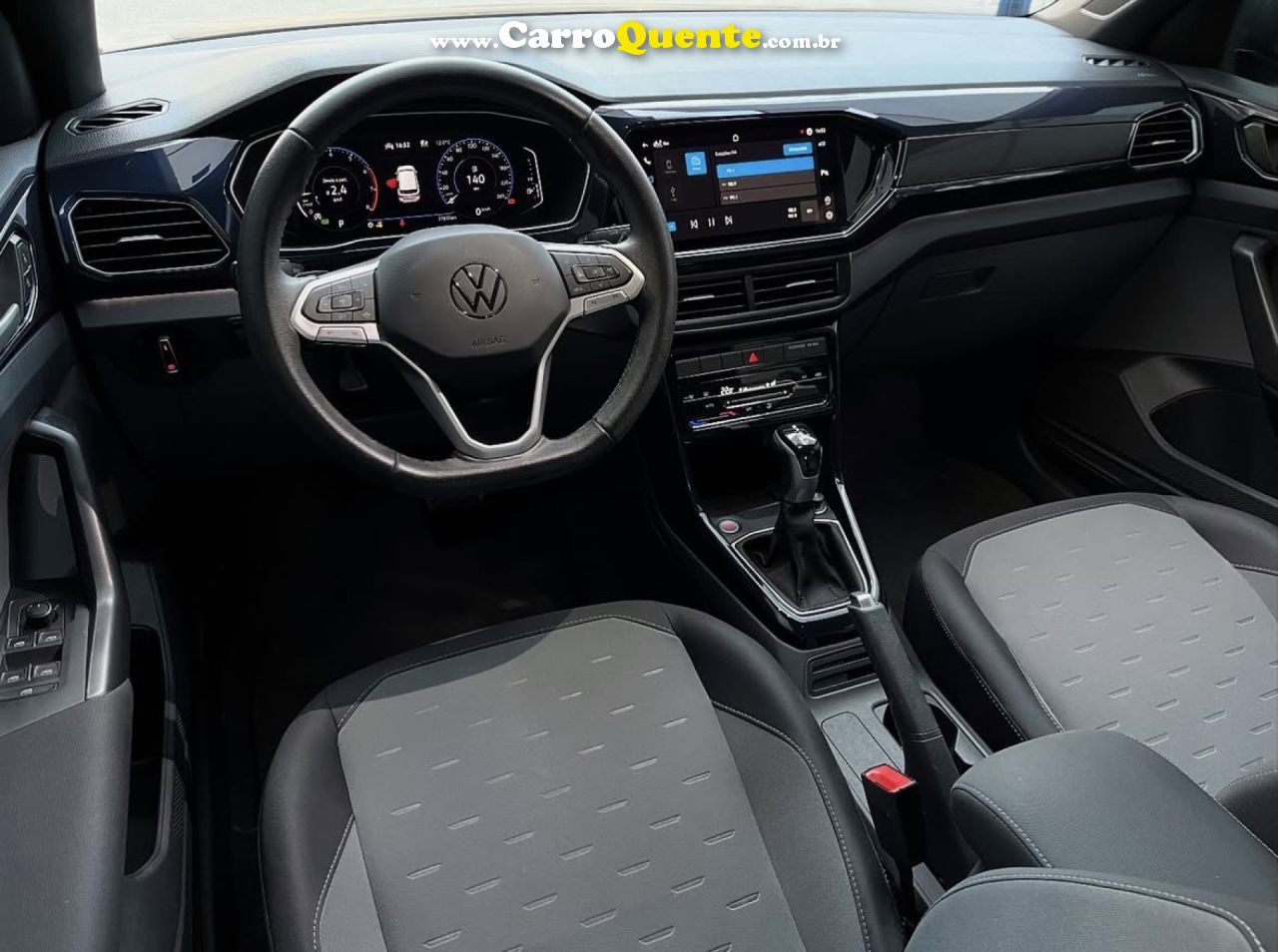 VOLKSWAGEN   T-CROSS COMFOR. 200 TSI 1.0 FLEX 5P AUT.   CINZA 2022 1.0 FLEX - Loja