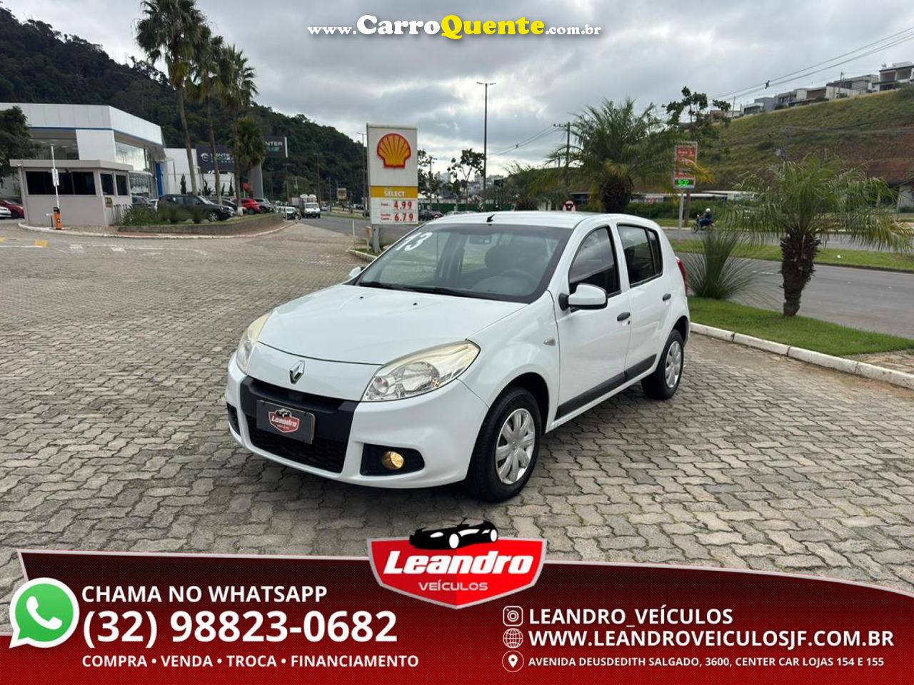 RENAULT   SANDERO EXPRESSION HI-FLEX 1.0 16V 5P   BRANCO 2013 1.0 FLEX - Loja