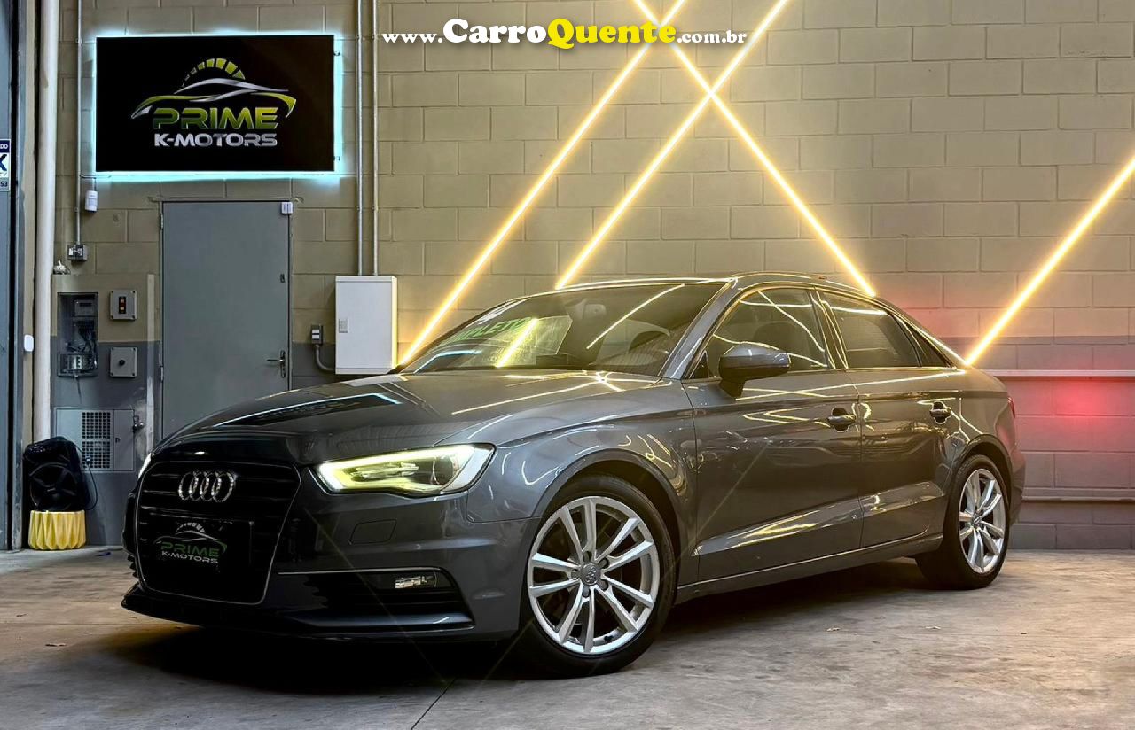 AUDI   A3 SED.1.81.8 AMBIT.16V TB FSI S-TRONIC   PRATA 2014 1.8 GASOLINA - Loja