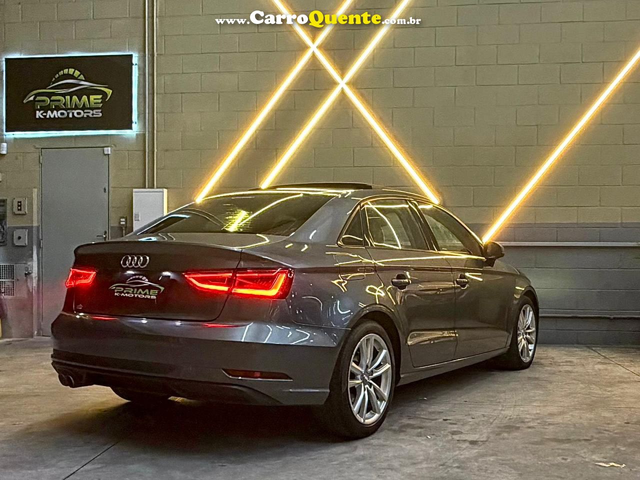 AUDI   A3 SED.1.81.8 AMBIT.16V TB FSI S-TRONIC   PRATA 2014 1.8 GASOLINA - Loja
