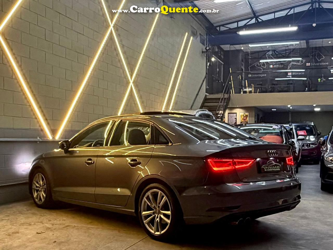AUDI   A3 SED.1.81.8 AMBIT.16V TB FSI S-TRONIC   PRATA 2014 1.8 GASOLINA - Loja
