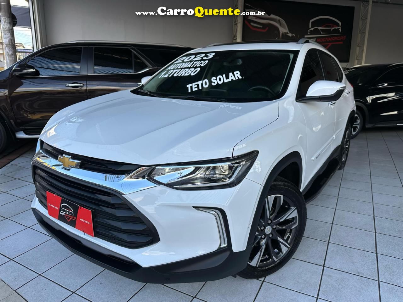CHEVROLET   TRACKER PREMIER 1.2 TURBO 12V FLEX AUT.   BRANCO 2023 1.2 FLEX - Loja
