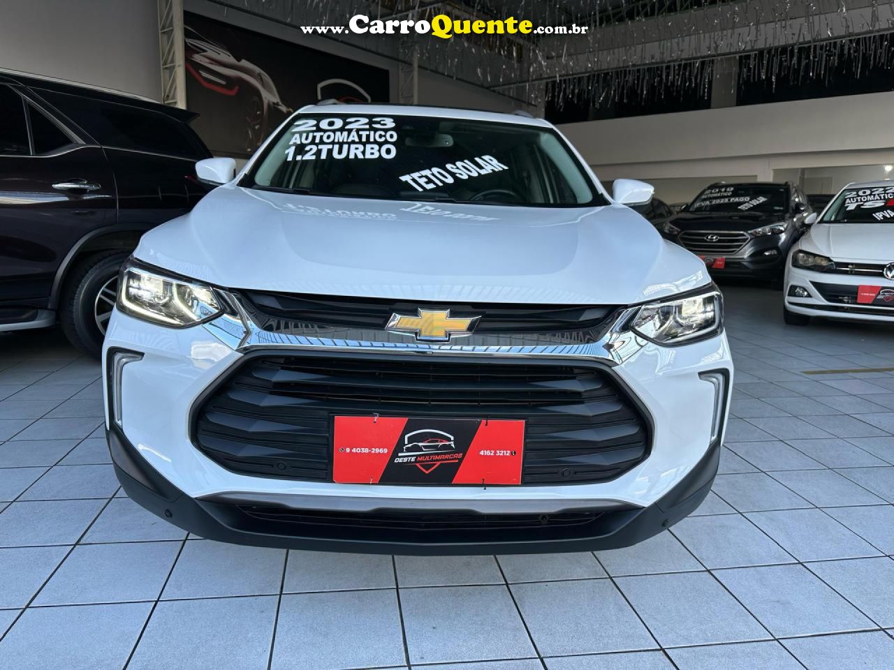 CHEVROLET   TRACKER PREMIER 1.2 TURBO 12V FLEX AUT.   BRANCO 2023 1.2 FLEX - Loja