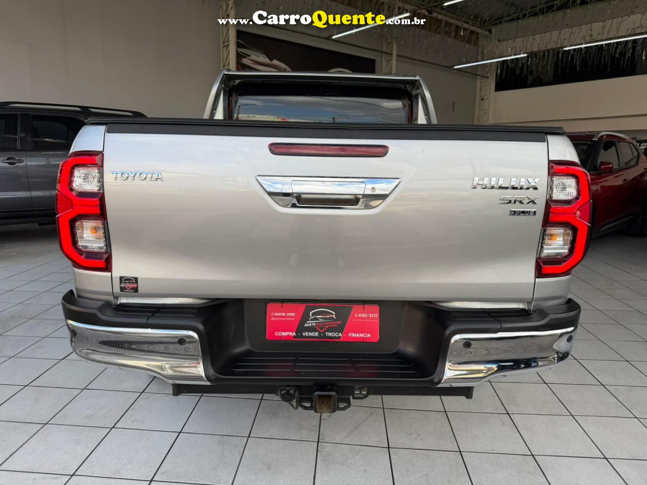 TOYOTA   HILUX CD SRX 4X4 2.8 TDI 16V DIESEL AUT.   PRATA 2024 2.8 DIESEL - Loja