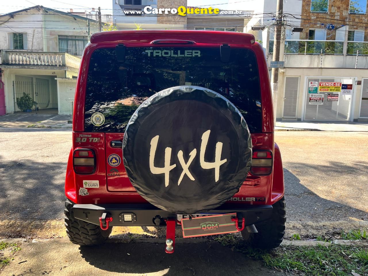 TROLLER   T-4 4X4 3.0 TB INT. CAP. RÍGIDA DIESEL   VERMELHO 2010 3.0 DIESEL - Loja