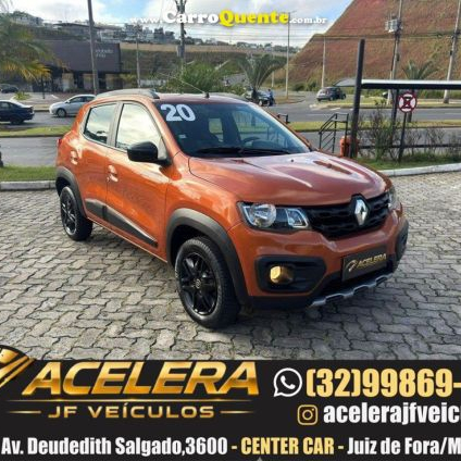 RENAULT   KWID OUTSIDER 1.0 FLEX 12V 5P MEC.   LARANJA 2020 1.0 FLEX