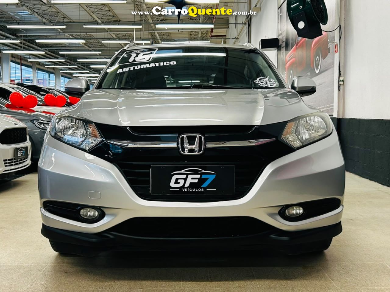 HONDA   HR-V EXL 1.8 FLEXONE 16V 5P AUT.   PRATA 2016 1.8 GASOLINA - Loja