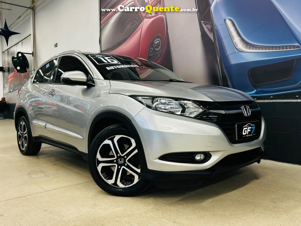 HONDA   HR-V EXL 1.8 FLEXONE 16V 5P AUT.   PRATA 2016 1.8 GASOLINA - Loja