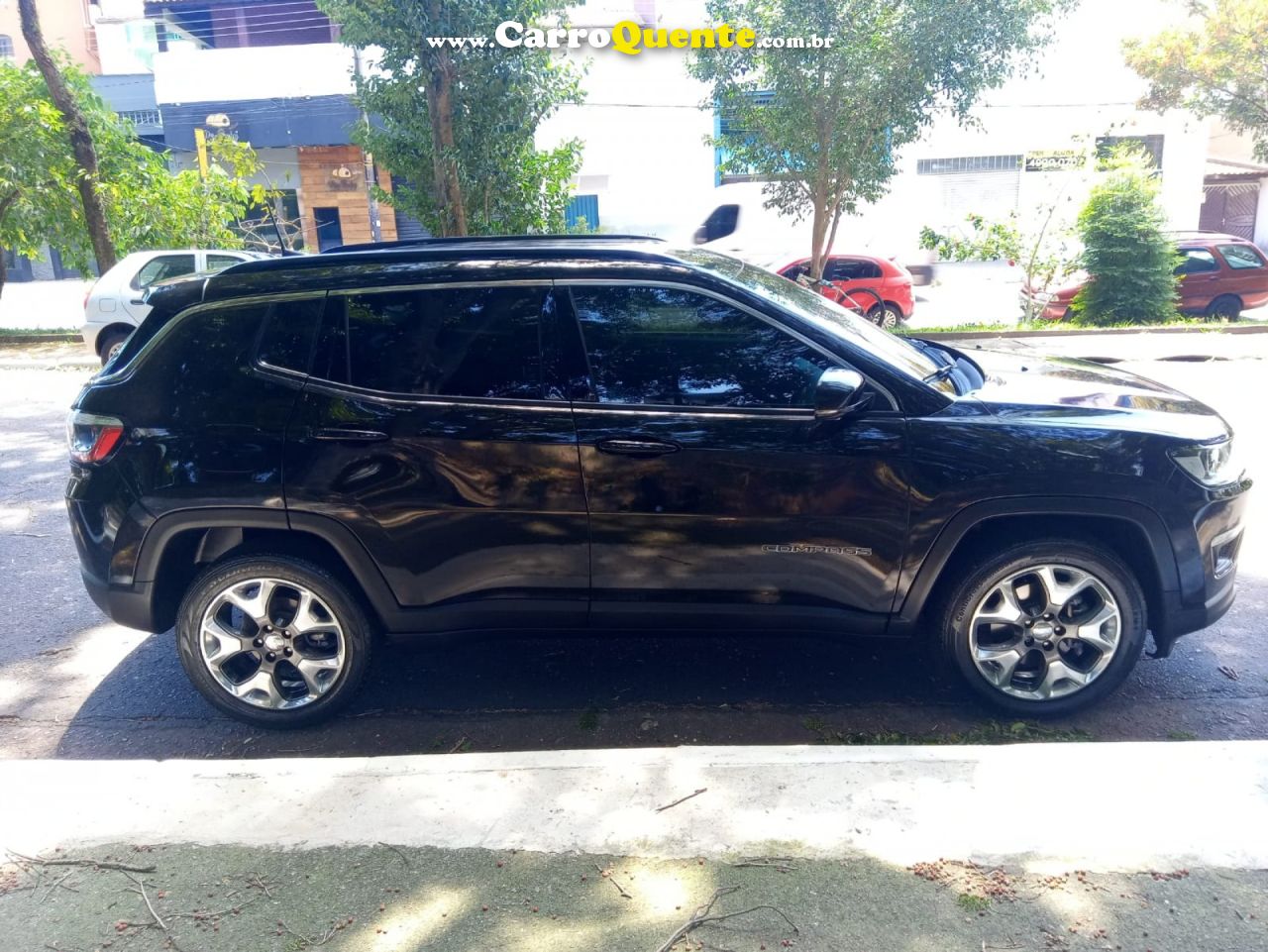 JEEP   COMPASS LONGITUDE 2.0 4X2 FLEX 16V AUT.   PRETO 2019 2.0 FLEX - Loja