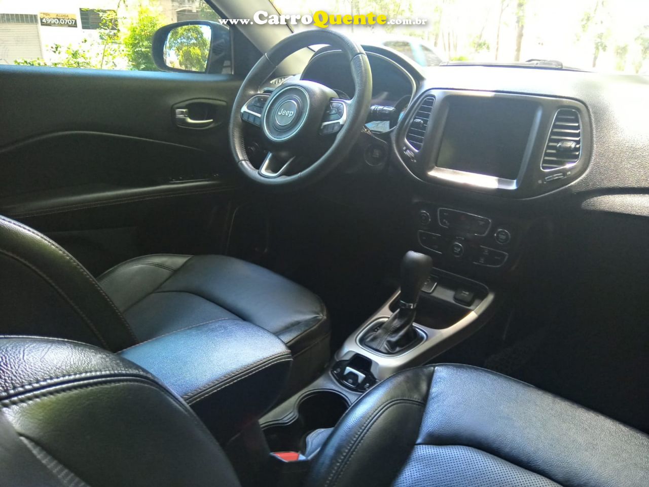 JEEP   COMPASS LONGITUDE 2.0 4X2 FLEX 16V AUT.   PRETO 2019 2.0 FLEX - Loja