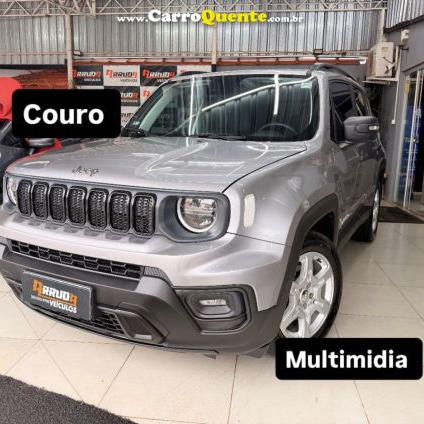 JEEP   RENEGADE SPORT T270 1.3 TB 4X2 FLEX AUT.   PRATA 2023 1.3 FLEX