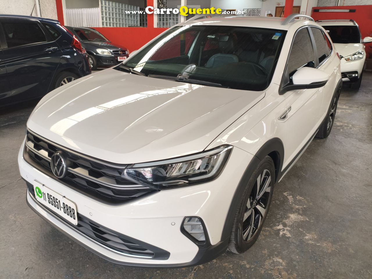 VOLKSWAGEN   NIVUS HIGHLINE 1.0 200 TSI FLEX AUT.   BRANCO 2023 1.0 FLEX - Loja