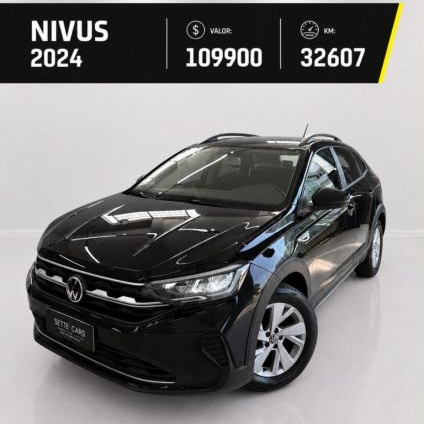 VOLKSWAGEN   NIVUS COMFORTLINE 1.0 200 TSI FLEX AUT.   PRETO 2024 1.0 FLEX