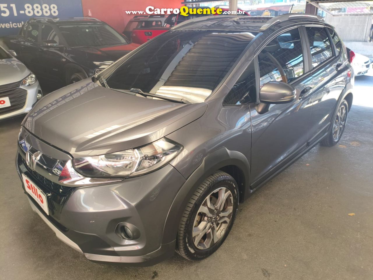 HONDA   WR-V EX 1.5 FLEXONE 16V 5P AUT.   CINZA 2018 1.5 FLEX - Loja