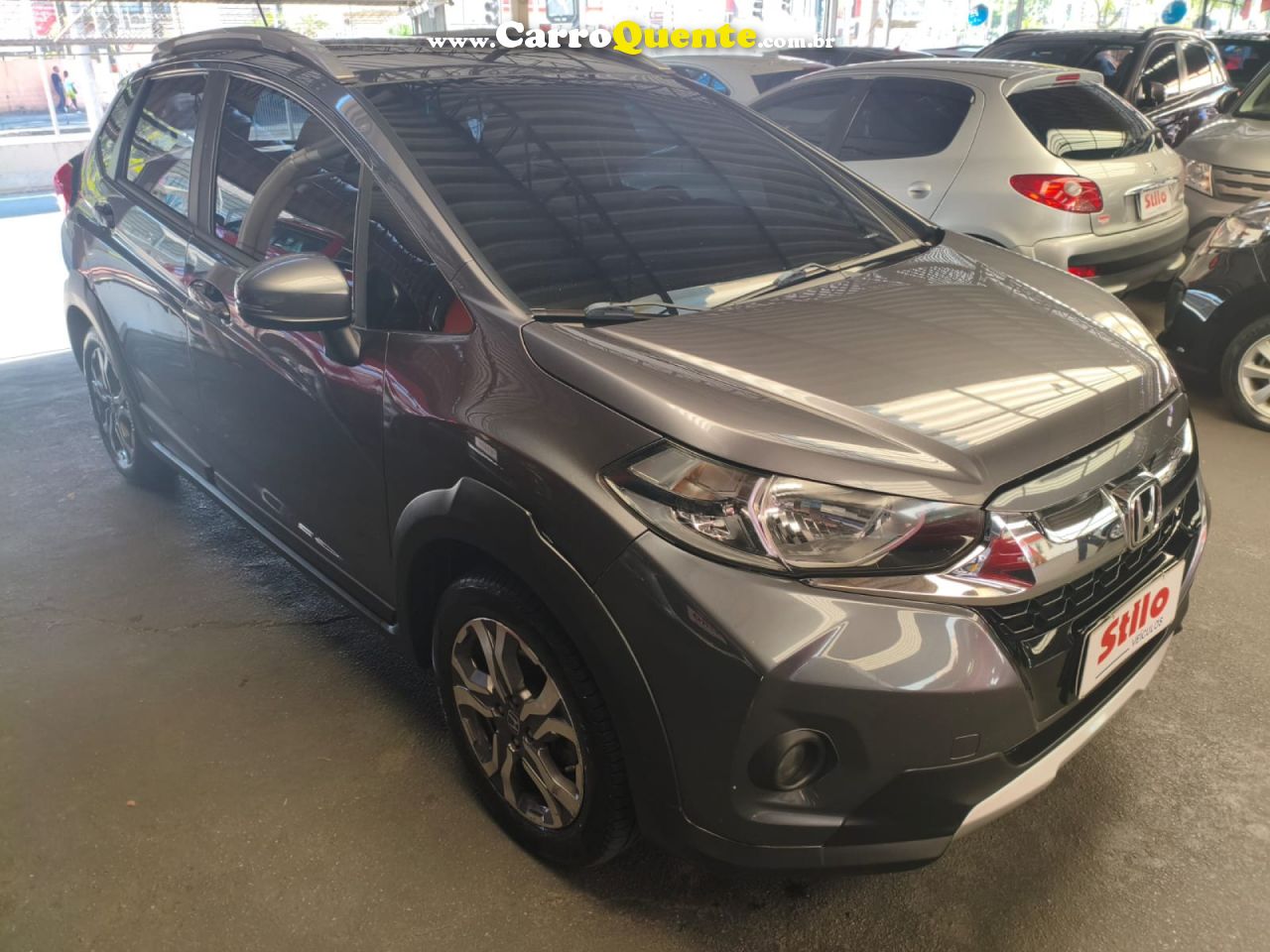 HONDA   WR-V EX 1.5 FLEXONE 16V 5P AUT.   CINZA 2018 1.5 FLEX - Loja