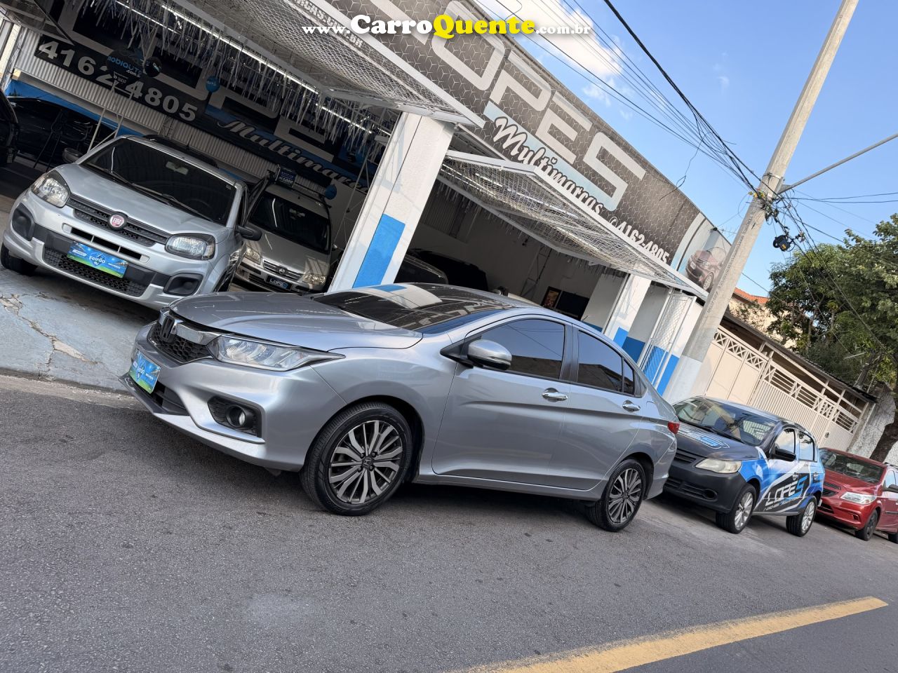 HONDA   CITY SEDAN EXL 1.5 FLEX  16V 4P AUT.   PRATA 2018 1.5 FLEX - Loja