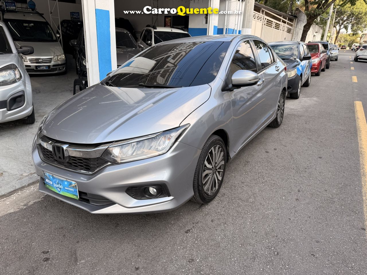HONDA   CITY SEDAN EXL 1.5 FLEX  16V 4P AUT.   PRATA 2018 1.5 FLEX - Loja
