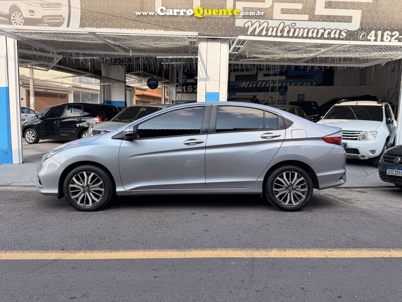 HONDA   CITY SEDAN EXL 1.5 FLEX  16V 4P AUT.   PRATA 2018 1.5 FLEX - Loja