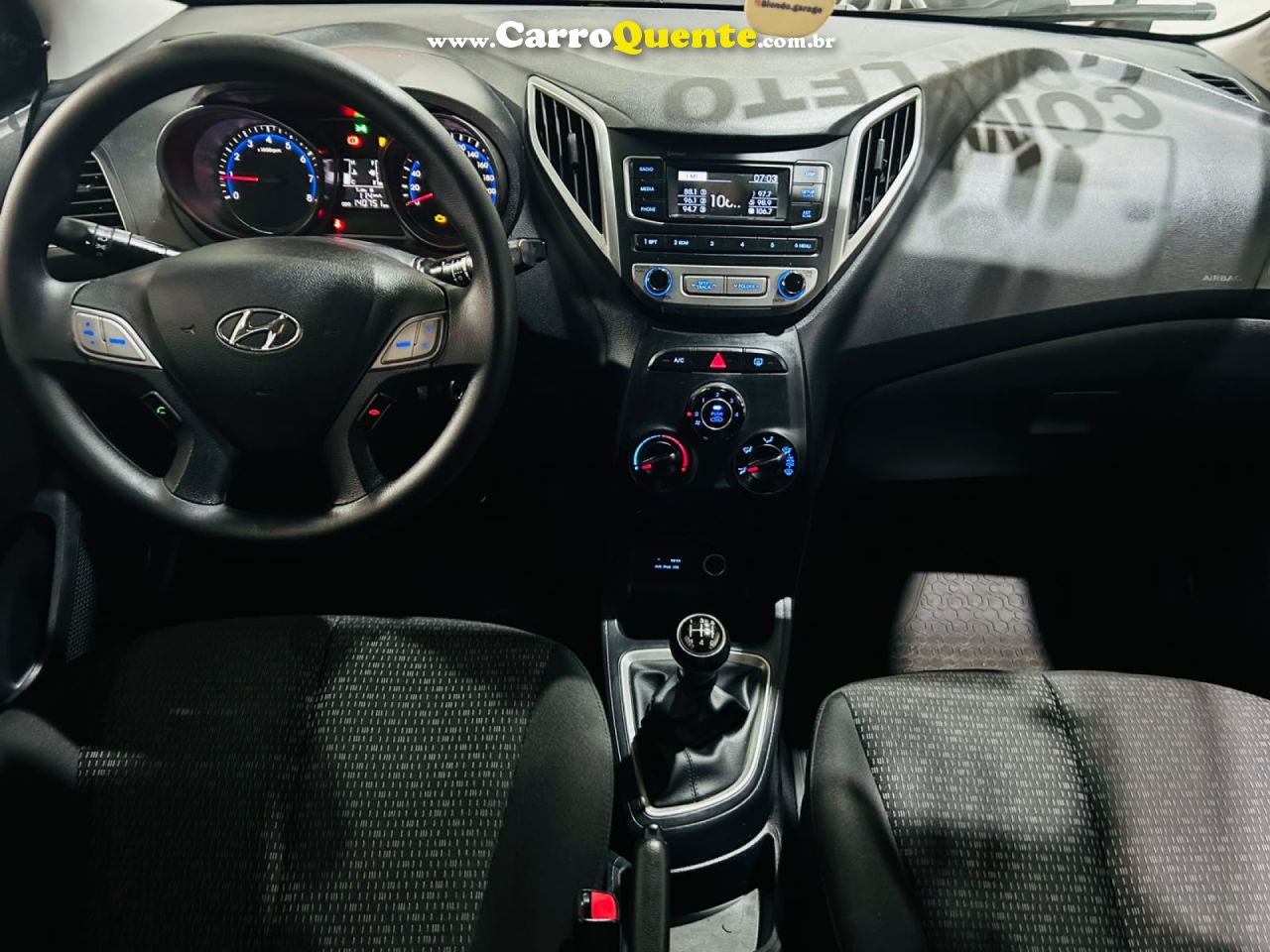 HYUNDAI   HB20 COMF.C.PLUSC.STYLE 1.0 FLEX 12V   PRETO 2016 1.0 FLEX - Loja