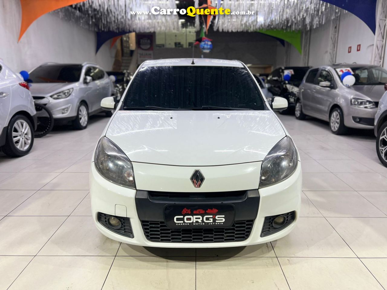 RENAULT   SANDERO EXPRESSION HI-FLEX 1.0 16V 5P   BRANCO 2014 1.0 GASOLINA - Loja