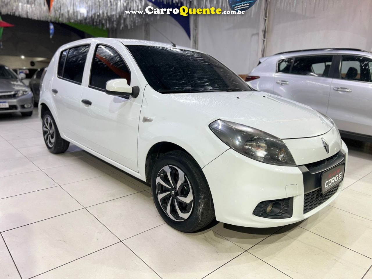 RENAULT   SANDERO EXPRESSION HI-FLEX 1.0 16V 5P   BRANCO 2014 1.0 GASOLINA - Loja