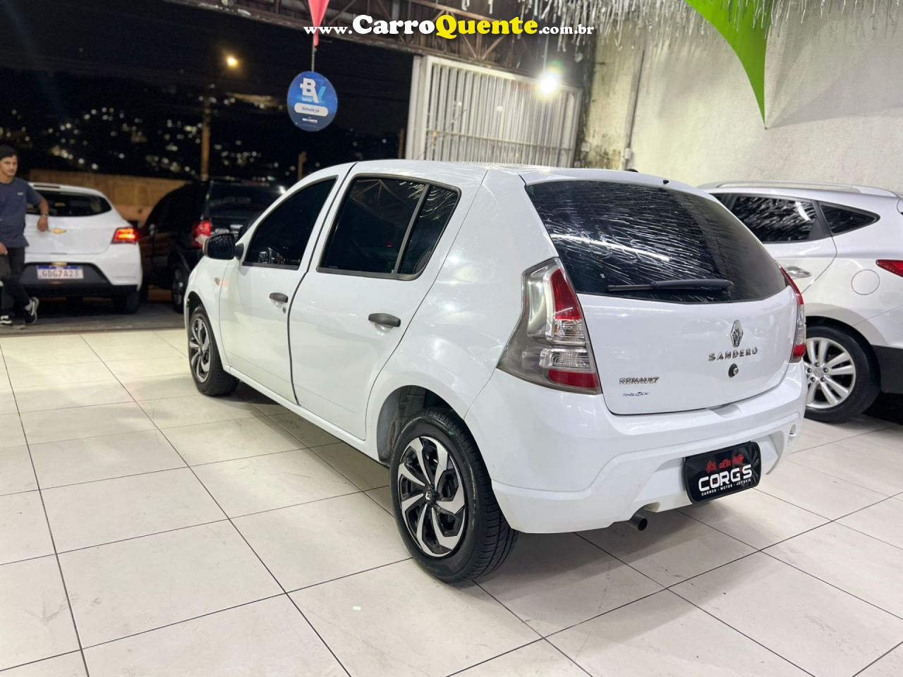 RENAULT   SANDERO EXPRESSION HI-FLEX 1.0 16V 5P   BRANCO 2014 1.0 GASOLINA - Loja
