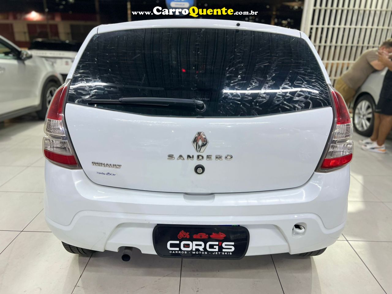 RENAULT   SANDERO EXPRESSION HI-FLEX 1.0 16V 5P   BRANCO 2014 1.0 GASOLINA - Loja