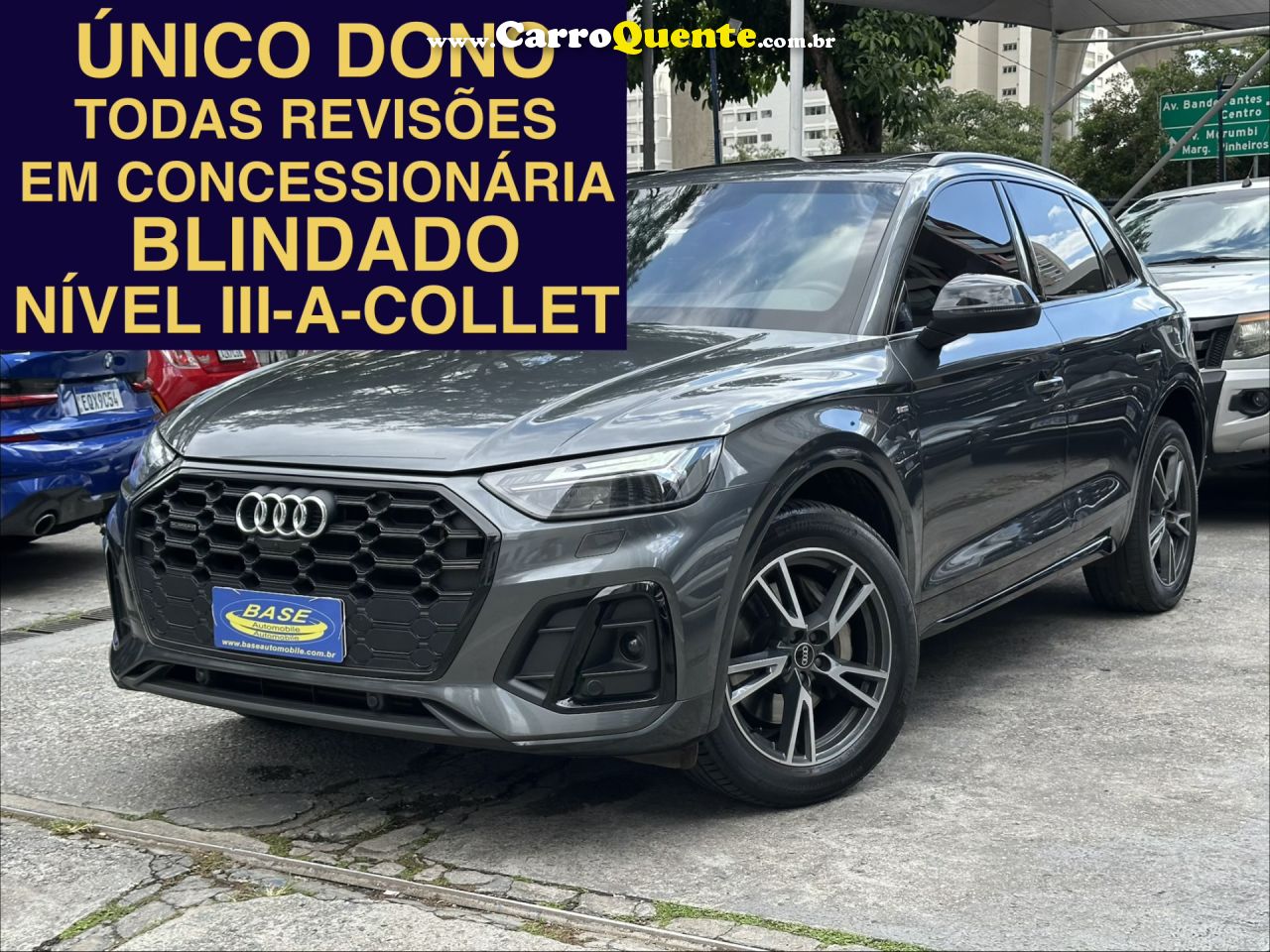 AUDI   Q5 PERF. BLACK 2.0 TFSIE S.TR. QT (HIB.)   CINZA 2023 2.0 GASOLINA E ELÉTRICO - Loja