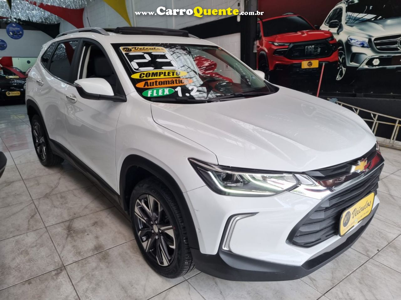 CHEVROLET   TRACKER PREMIER 1.2 TURBO 12V FLEX AUT.   BRANCO 2023 1.2 FLEX - Loja