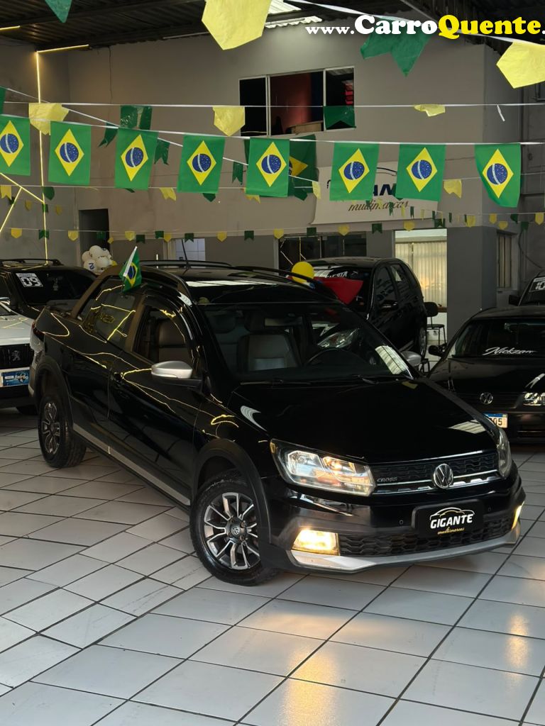 VOLKSWAGEN   SAVEIRO CROSS 1.6 T.FLEX 16V CD   PRETO 2017 1.6 FLEX - Loja