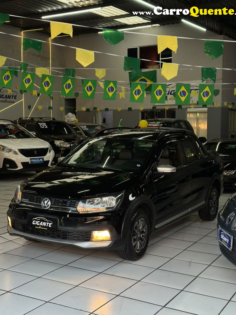 VOLKSWAGEN   SAVEIRO CROSS 1.6 T.FLEX 16V CD   PRETO 2017 1.6 FLEX - Loja