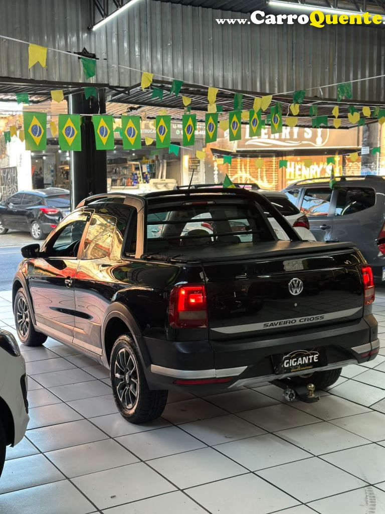 VOLKSWAGEN   SAVEIRO CROSS 1.6 T.FLEX 16V CD   PRETO 2017 1.6 FLEX - Loja