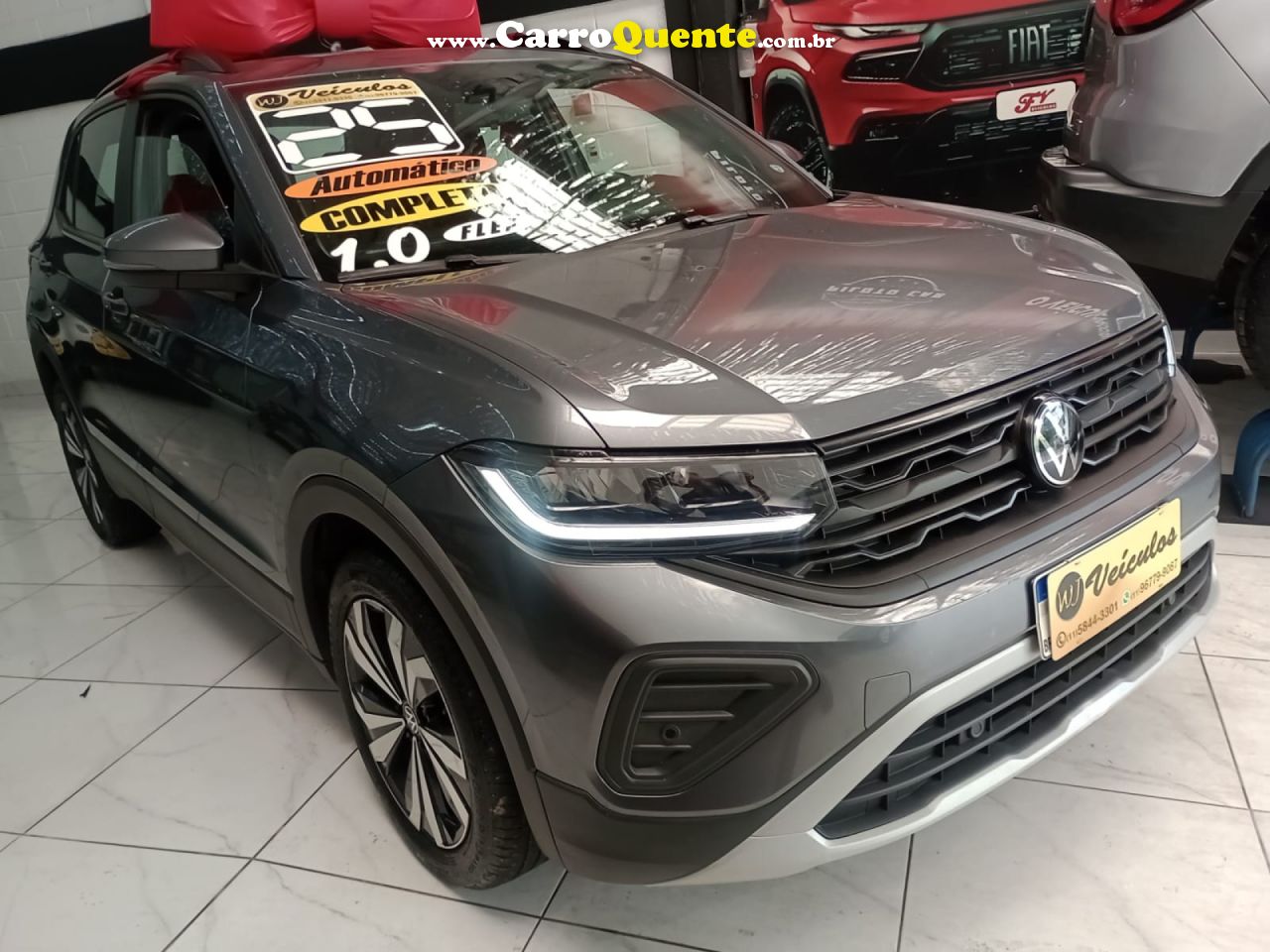 VOLKSWAGEN   T-CROSS 1.0 TSI FLEX 12V 5P AUT.   CINZA 2025 1.0 FLEX - Loja