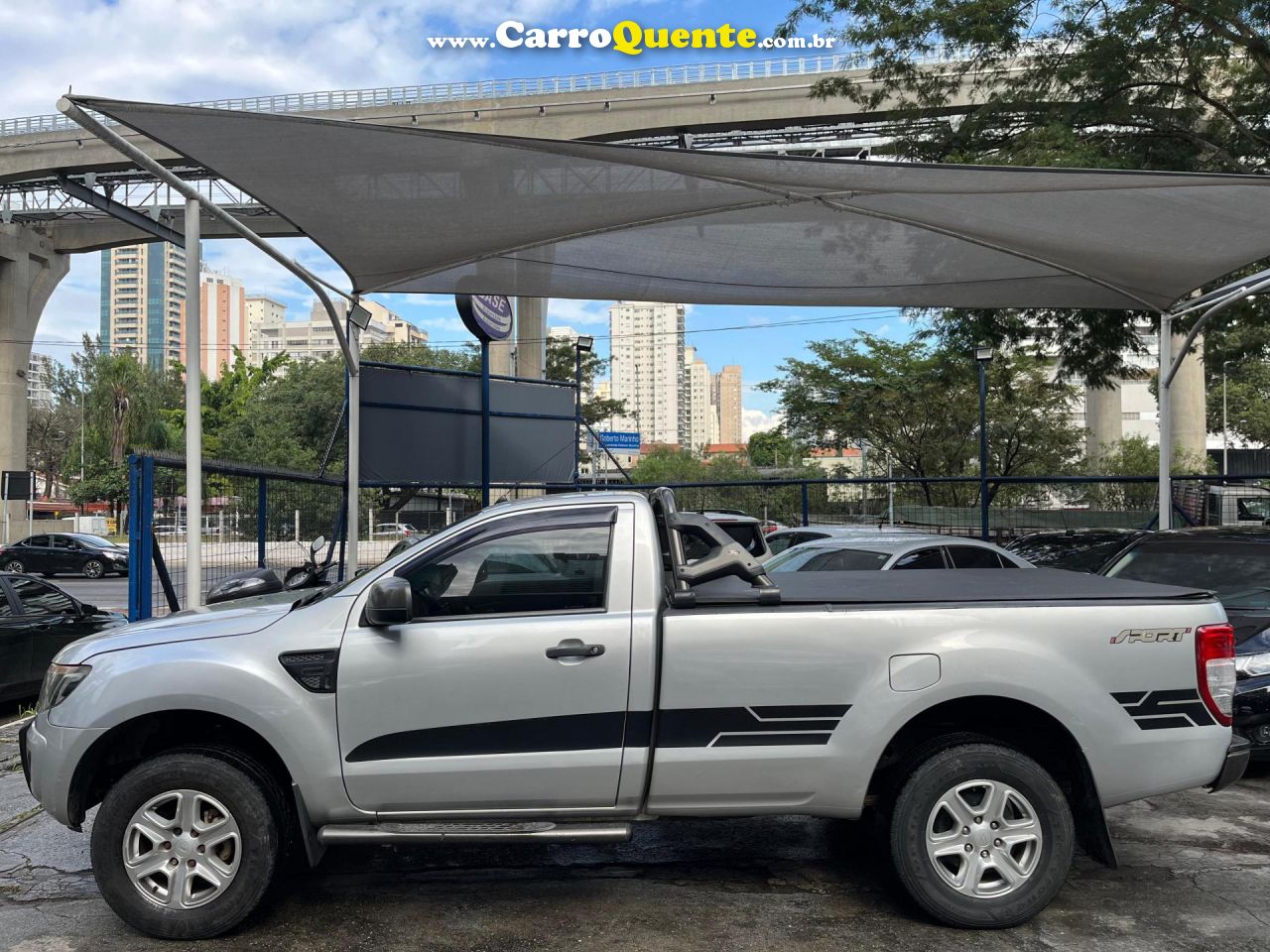 FORD   RANGER XLS 2.5 16V 4X2 CS FLEX   PRATA 2015 2.5 FLEX E GÁS NATURAL - Loja