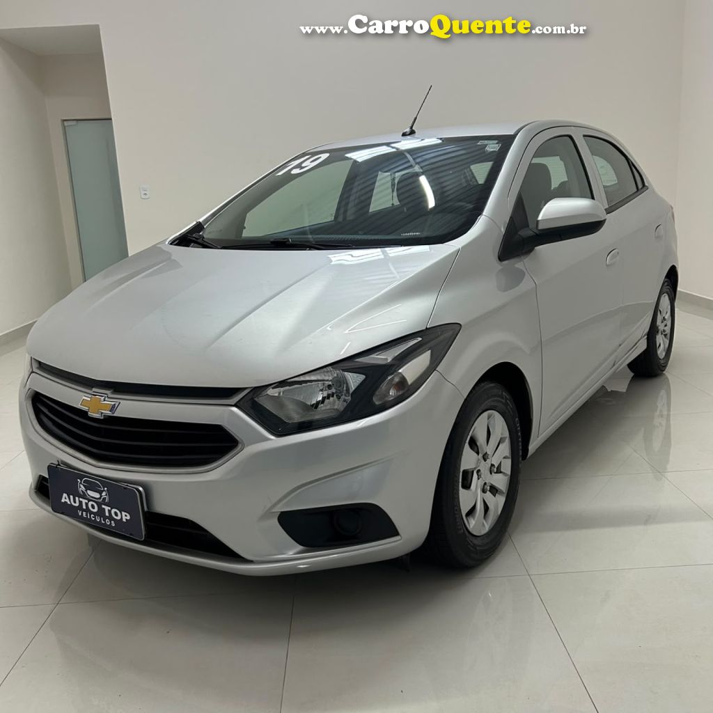 CHEVROLET   ONIX HATCH LT 1.0 8V FLEXPOWER 5P MEC.   PRATA 2019 1.0 FLEX - Loja